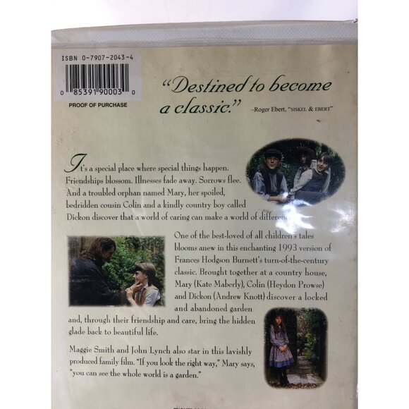 The Secret Garden VHS Tape 1994 - Warner Bros - Clamshell Case - Picture 9 of 16